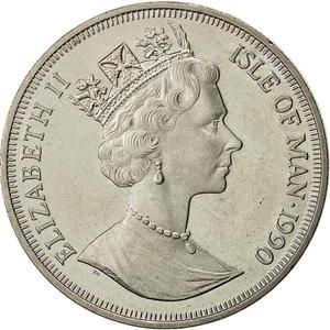 Isle of Man / One Crown 1990 - obverse photo