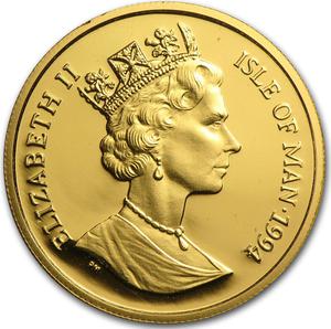 Isle of Man / Gold Quarter Ounce 1994 Angel - obverse photo