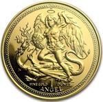 Isle of Man / Gold Ounce 1984 Angel - reverse photo