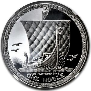Isle of Man / Platinum Ounce 1988 Noble - reverse photo