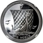 Isle of Man / Platinum Ounce 1988 Noble - reverse photo