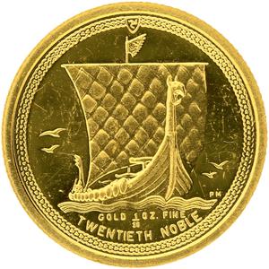 Isle of Man / Gold Twentieth-Ounce 2008 Noble - reverse photo