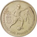 Isle of Man / Five Pounds 1996 Euro'96 - reverse photo