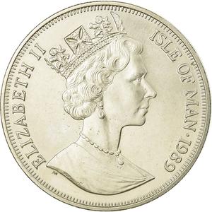 Isle of Man / One Crown 1989 - obverse photo