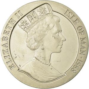 Isle of Man / One Crown 1988 Australia - Kangaroo - obverse photo