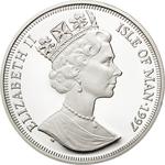 Silver Ounce 1997 Crown: Photo Coin, Isle of Man, Silver Ounce 1997 Crown / thumbnail