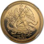 Isle of Man / Gold Tenth-Ounce 1991 Angel / Proof - reverse photo
