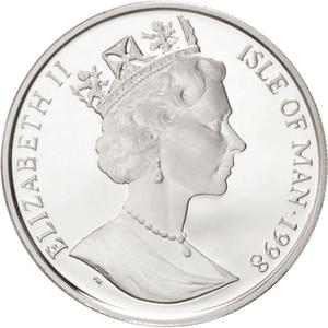 Isle of Man / Ten Euro 1998 Railway - obverse photo