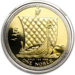 Isle of Man / Bimetallic (Gold / Silver) Ounce 2009 Noble - reverse photo