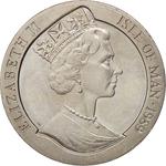 One Crown 1989 George Washington: Photo Coin, Isle of Man, One Crown 1989 George Washington / thumbnail