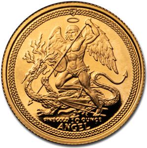 Isle of Man / Gold Tenth-Ounce 1988 Angel - reverse photo