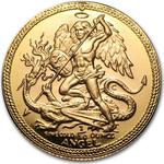 Isle of Man / Gold Tenth-Ounce 1985 Angel / C privy mark - reverse photo