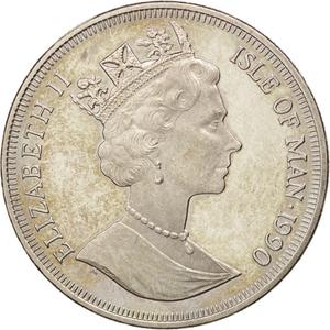 Isle of Man / One Crown 1990 Football World Cup - Torino - obverse photo