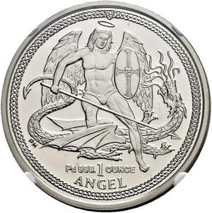 Isle of Man / Palladium Ounce 2011 Angel - reverse photo