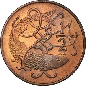 Isle of Man / Half Penny 1982 - reverse photo