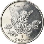One Crown 1997 Candytuft: Photo Coin, Isle of Man, One Crown 1997 Candytuft / thumbnail