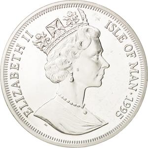 Isle of Man / One Crown 1995 Jet Flight - obverse photo