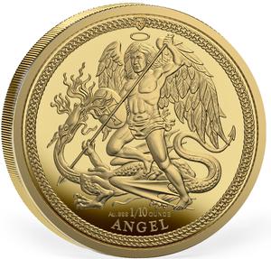 Isle of Man / Gold Tenth-Ounce 2025 Angel - reverse photo