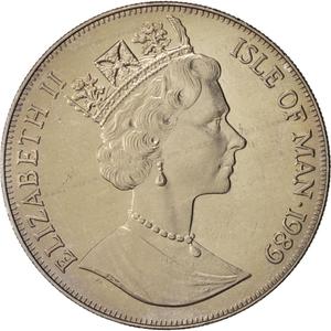 Isle of Man / One Crown 1989 Mutiny on the Bounty - obverse photo