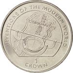 One Crown 1996 Compass: Photo Coin, Isle of Man, One Crown 1996 Compass / thumbnail