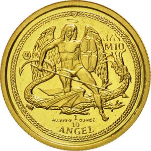 Isle of Man / Gold Tenth-Ounce 2012 Angel - reverse photo