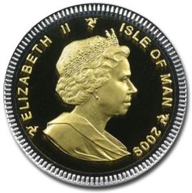Isle of Man / Bimetallic (Gold / Silver) Ounce 2008 Angel - obverse photo