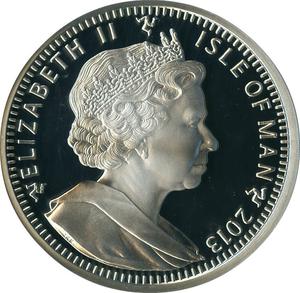 Isle of Man / Silver Five Ounces 2013 Angel - obverse photo