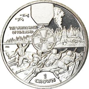 Isle of Man / One Crown 2004 Ordre de la Rose - reverse photo
