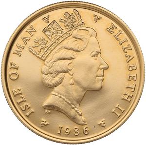 Isle of Man / Gold Quarter Ounce 1986 Angel - obverse photo