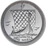 Isle of Man / Platinum Ounce 1987 Noble - reverse photo