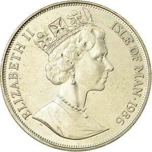 Isle of Man / One Crown 1986 Football World Cup - Players - obverse photo
