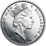 Platinum Ounce 1986 Noble: Photo 1986 Isle of Man 1 oz Platinum Noble BU / thumbnail
