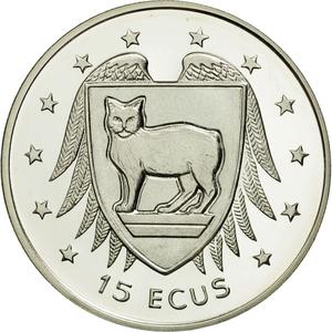 Isle of Man / Fifteen Ecus 1994 - reverse photo