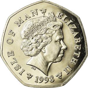 Isle of Man / Fifty Pence 1998 Christmas - obverse photo