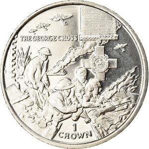 Isle of Man / One Crown 2005 George Cross - reverse photo