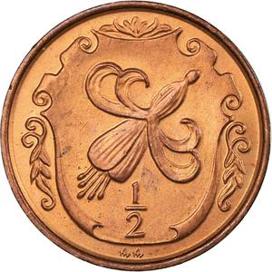 Isle of Man / Half Penny 1984 - reverse photo