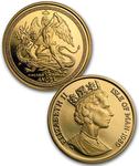 Isle of Man / Gold Tenth-Ounce 1989 Angel - reverse photo