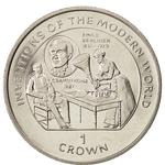 One Crown 1996 Gramophone: Photo Coin, Isle of Man, One Crown 1996 Gramophone / thumbnail