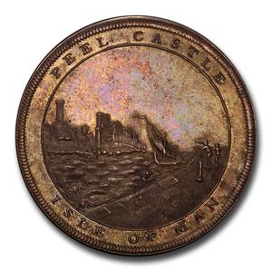 Isle of Man / Silver Five Shillings Token 1811 Peel Castle - reverse photo