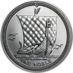Platinum Ounce 1983 Noble: Photo 1983 Isle of Man 1 oz Platinum Noble / thumbnail