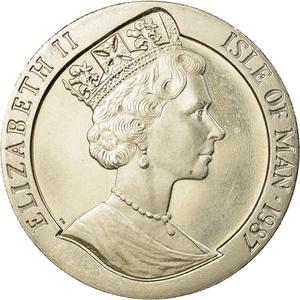 Isle of Man / One Crown 1987 Lipton - obverse photo