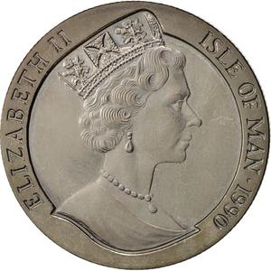 Isle of Man / One Crown 1990 Black Penny - obverse photo