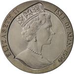 One Crown 1990 Black Penny: Photo Coin, Isle of Man, One Crown 1990 Black Penny / thumbnail