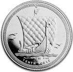 Isle of Man / Platinum Tenth-Ounce 1984 Noble - reverse photo