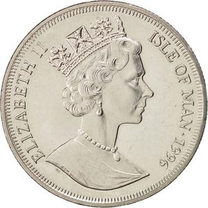 Isle of Man / One Crown 1996 Compass - obverse photo