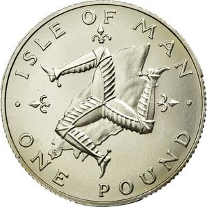 Isle of Man / One Pound 1978 Silver - reverse photo