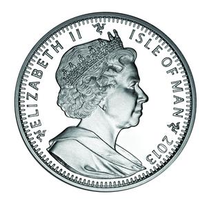 Isle of Man / One Crown 2013 Sochi Olympics - The Luge - obverse photo
