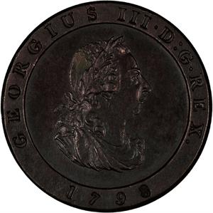 Isle of Man / Half Penny 1798 - obverse photo