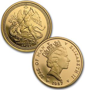 Isle of Man / Gold Tenth-Ounce 1987 Angel - obverse photo