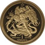 Isle of Man / Gold Ounce 1987 Angel - reverse photo